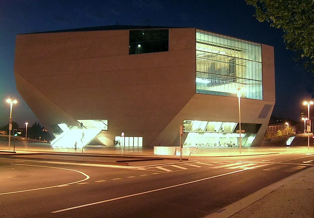 Exterior of Casa da Musica in Porto.