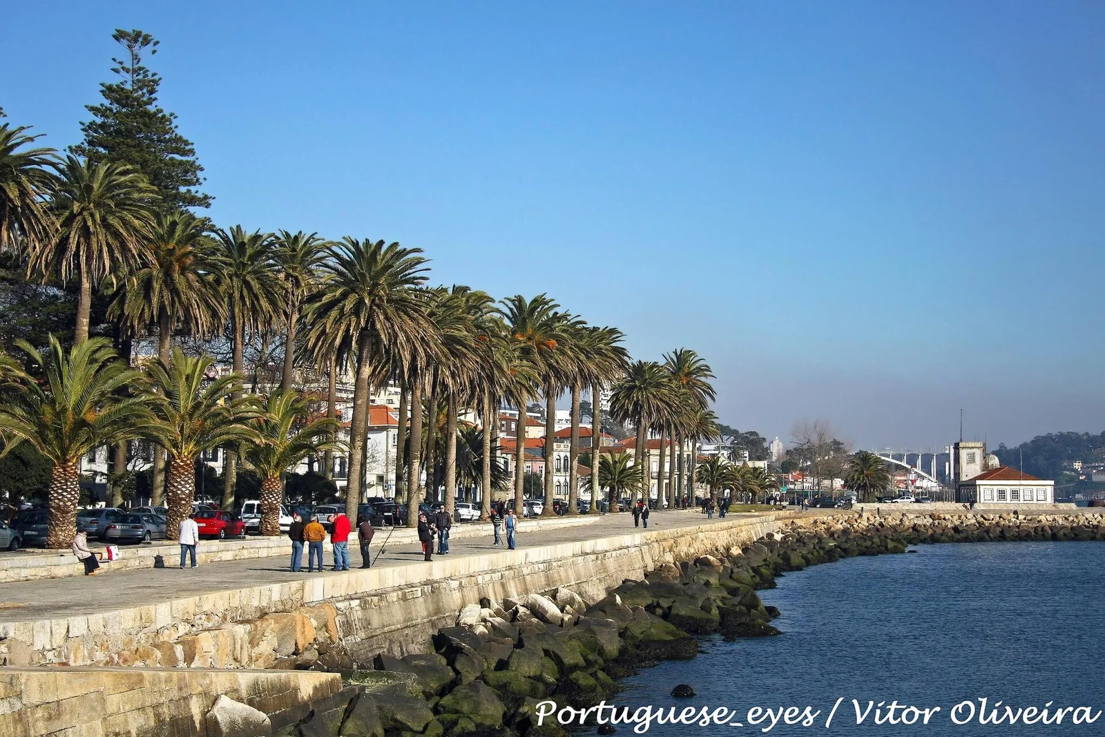 Foz do Douro where the river reaches the Atlantic in Porto.