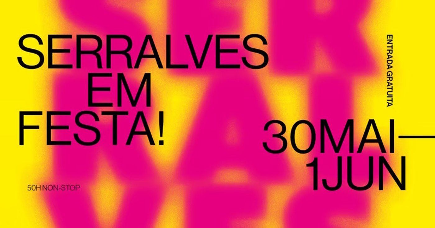 Crowd gathered for Serralves em Festa in Porto.